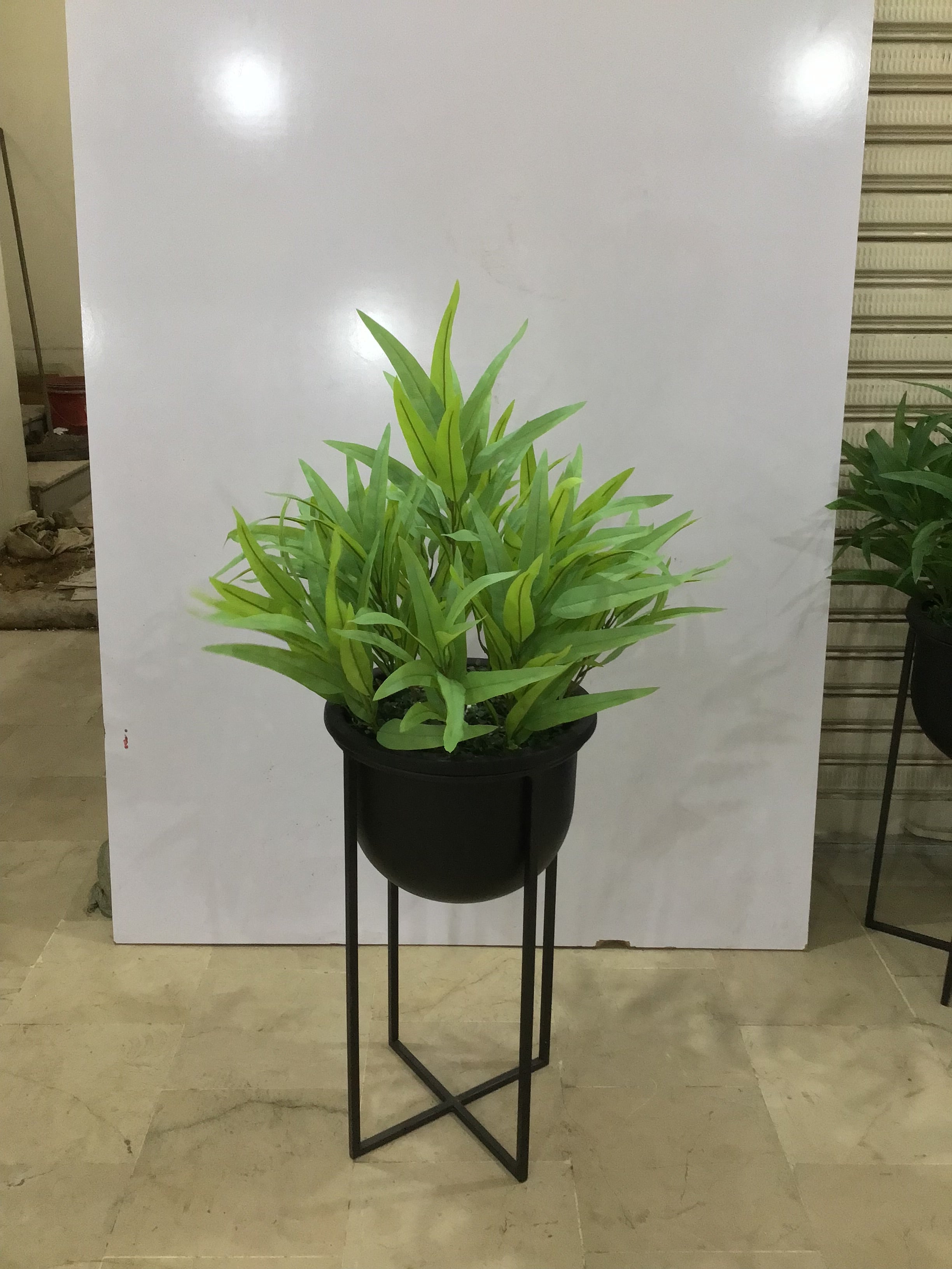 large metal pots for plants Big Metal stand Planter – Fantasia Florist