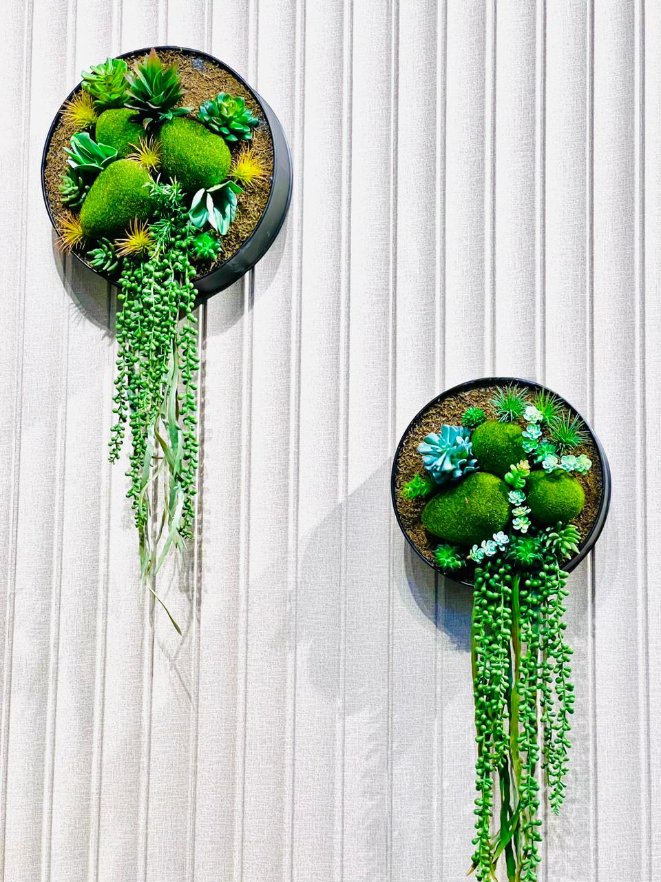 fake plant wall decor hanging Elite Metal Wall Hanging – Fantasia Florist