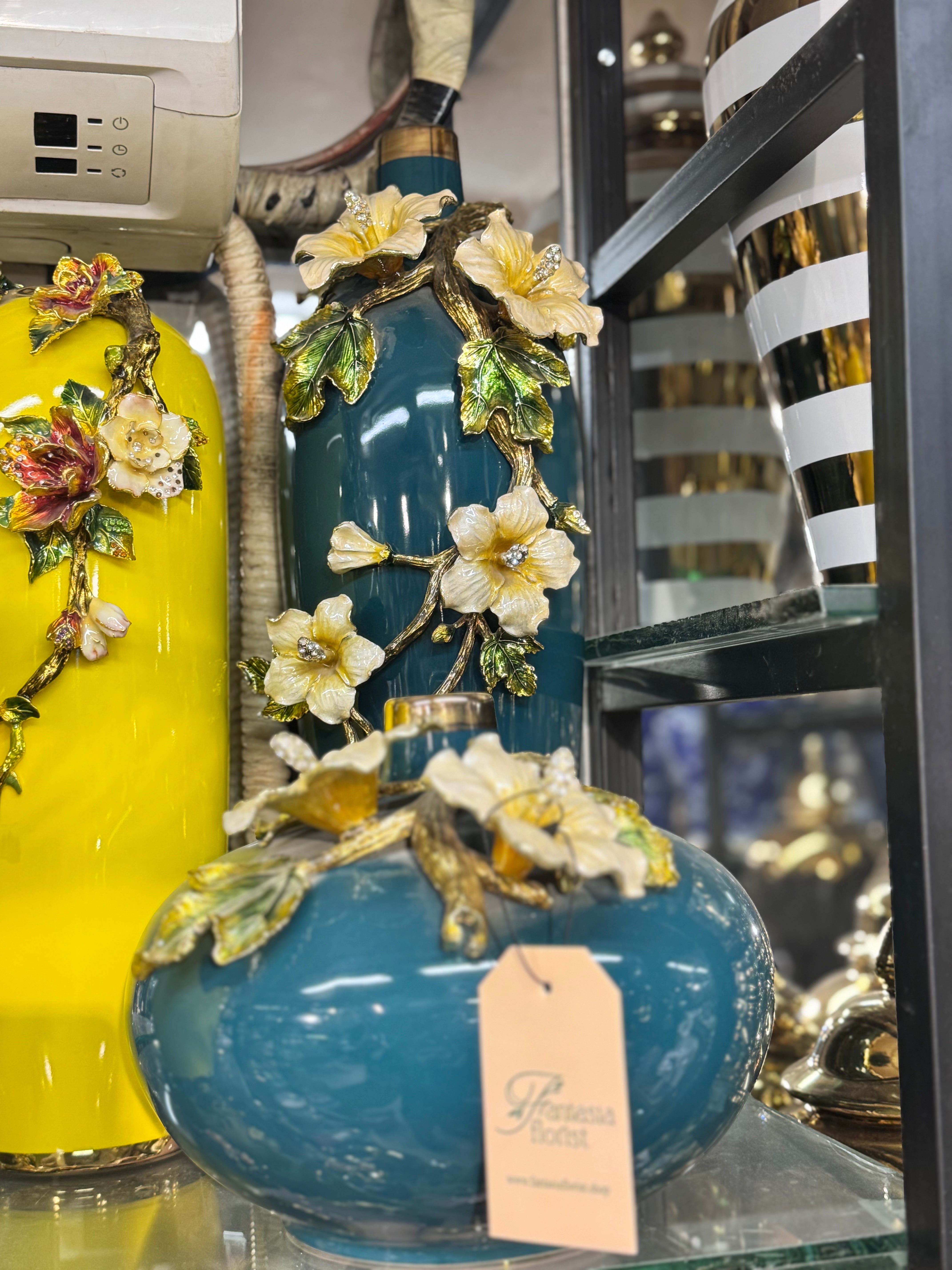 Turkish Floral Majesty Vase Collection
