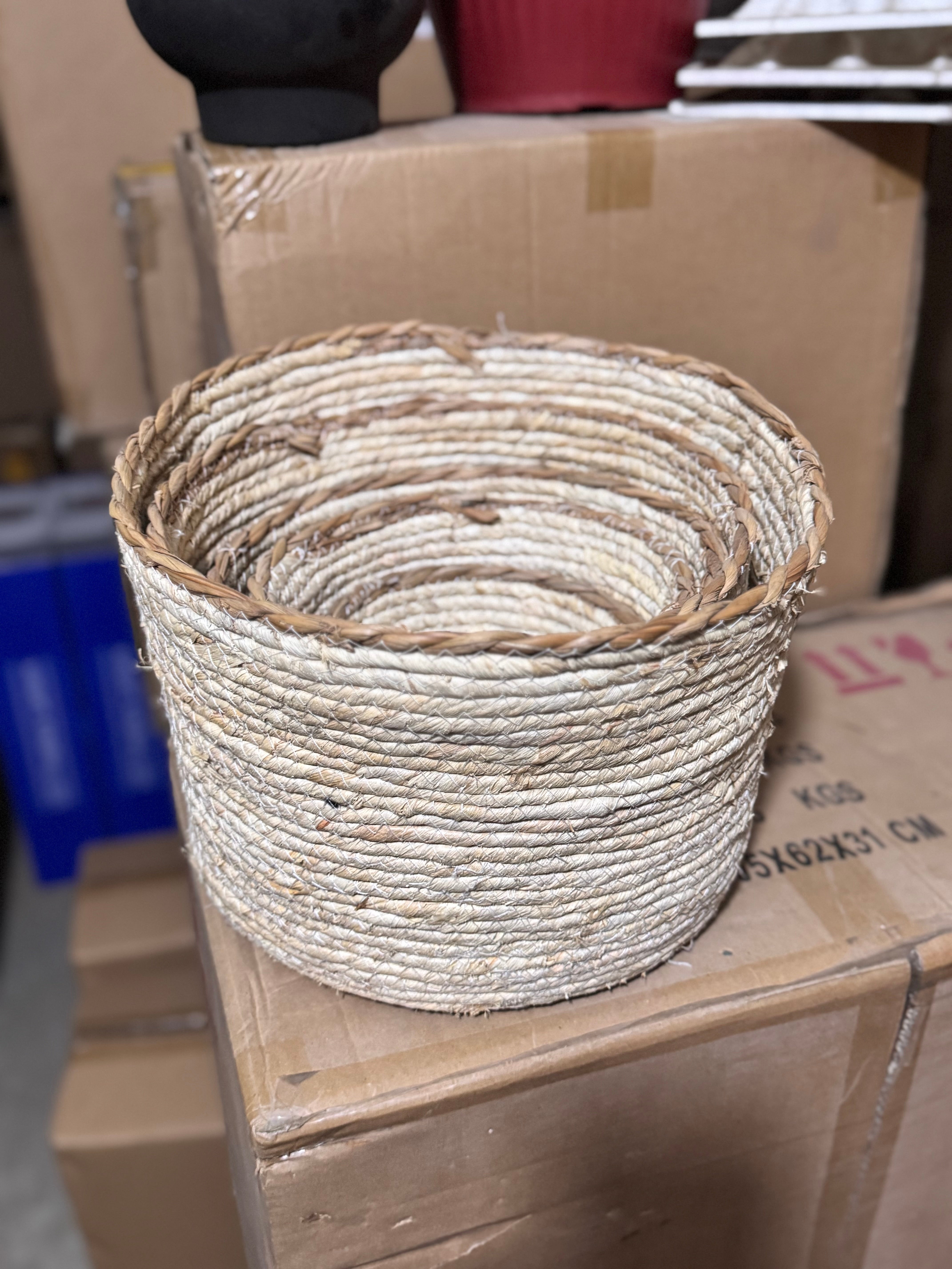 Cane baskets set of 5
