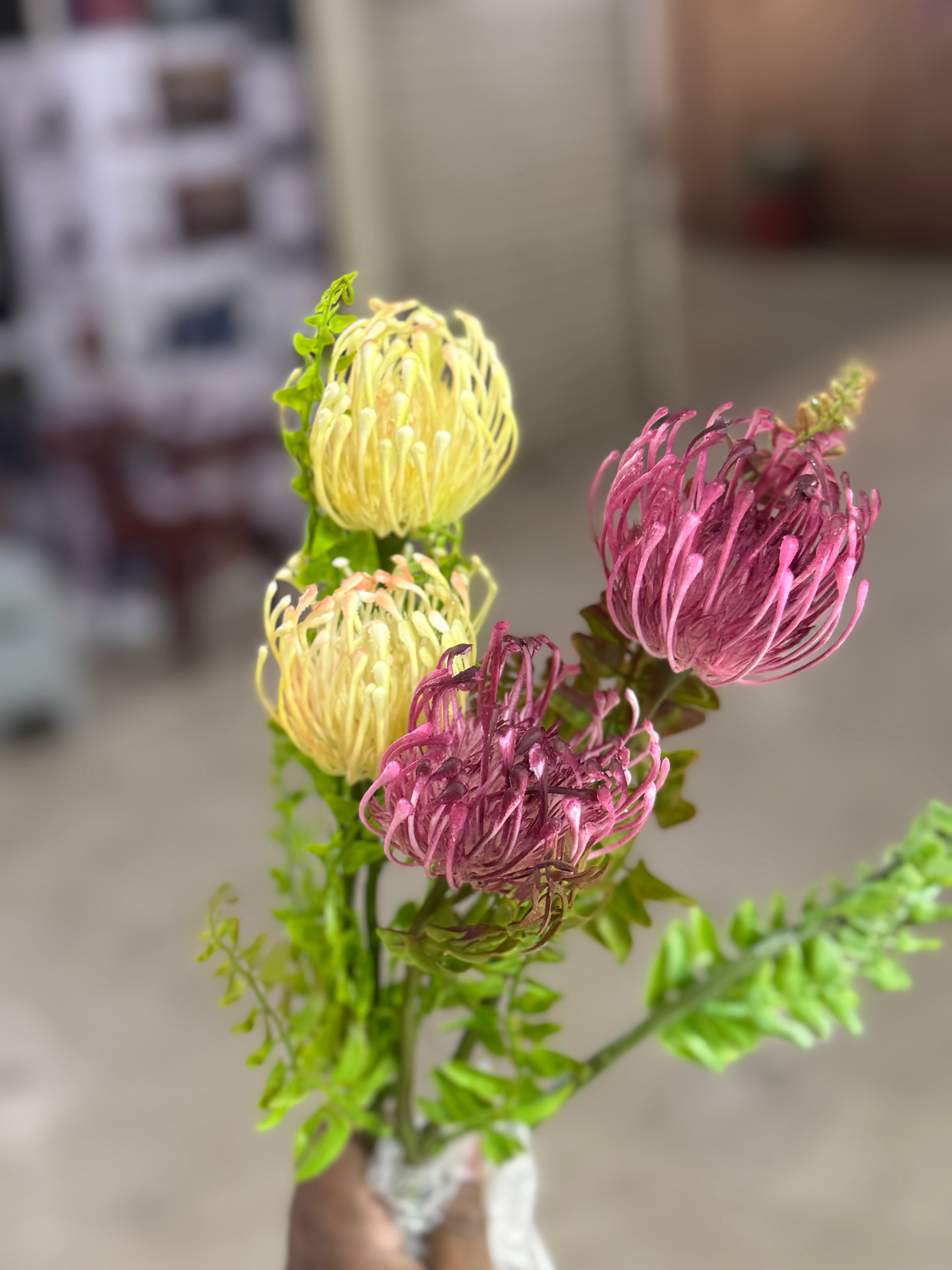 Artificial Pincushion Proteas