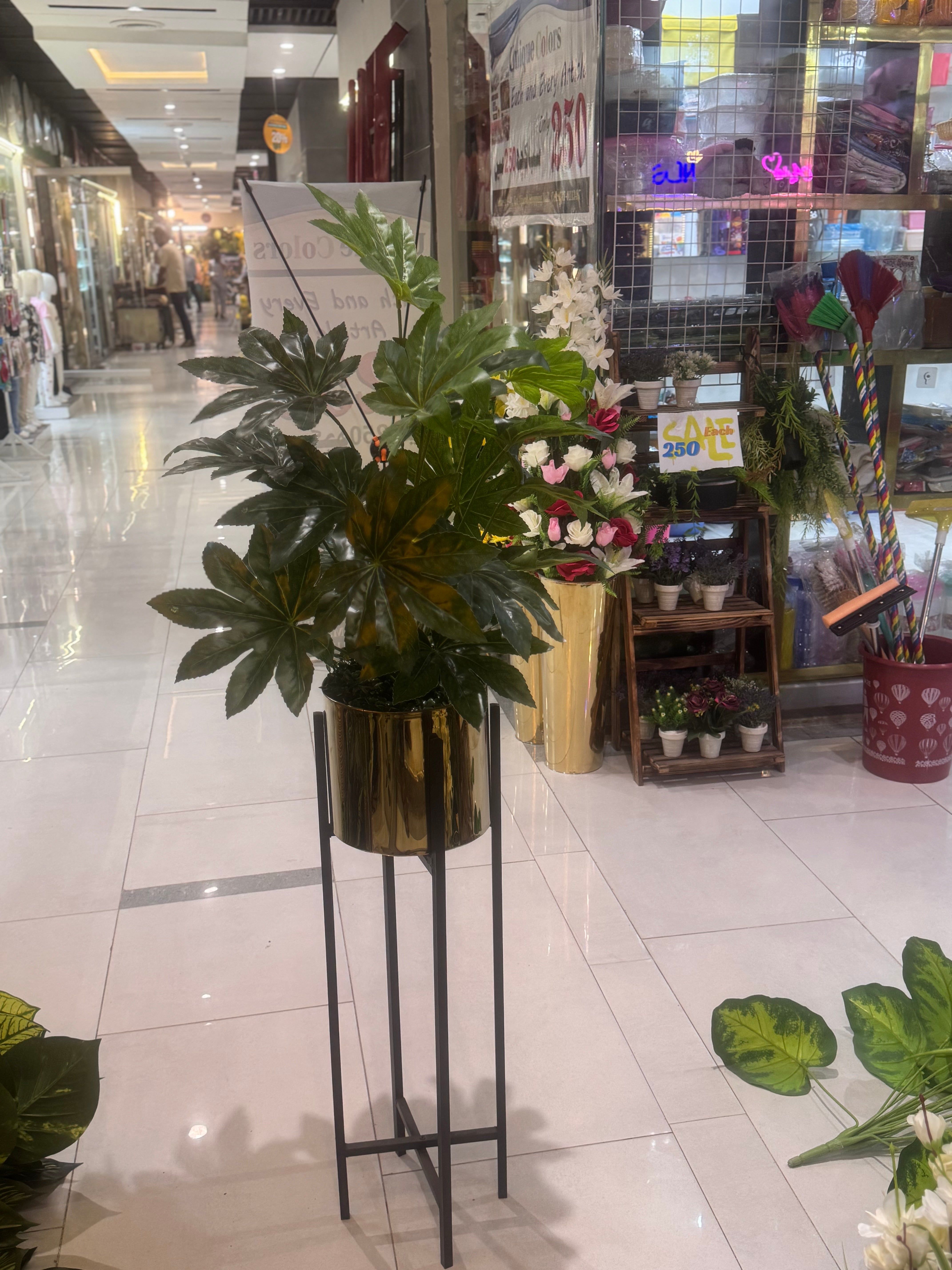 Century stand with plants