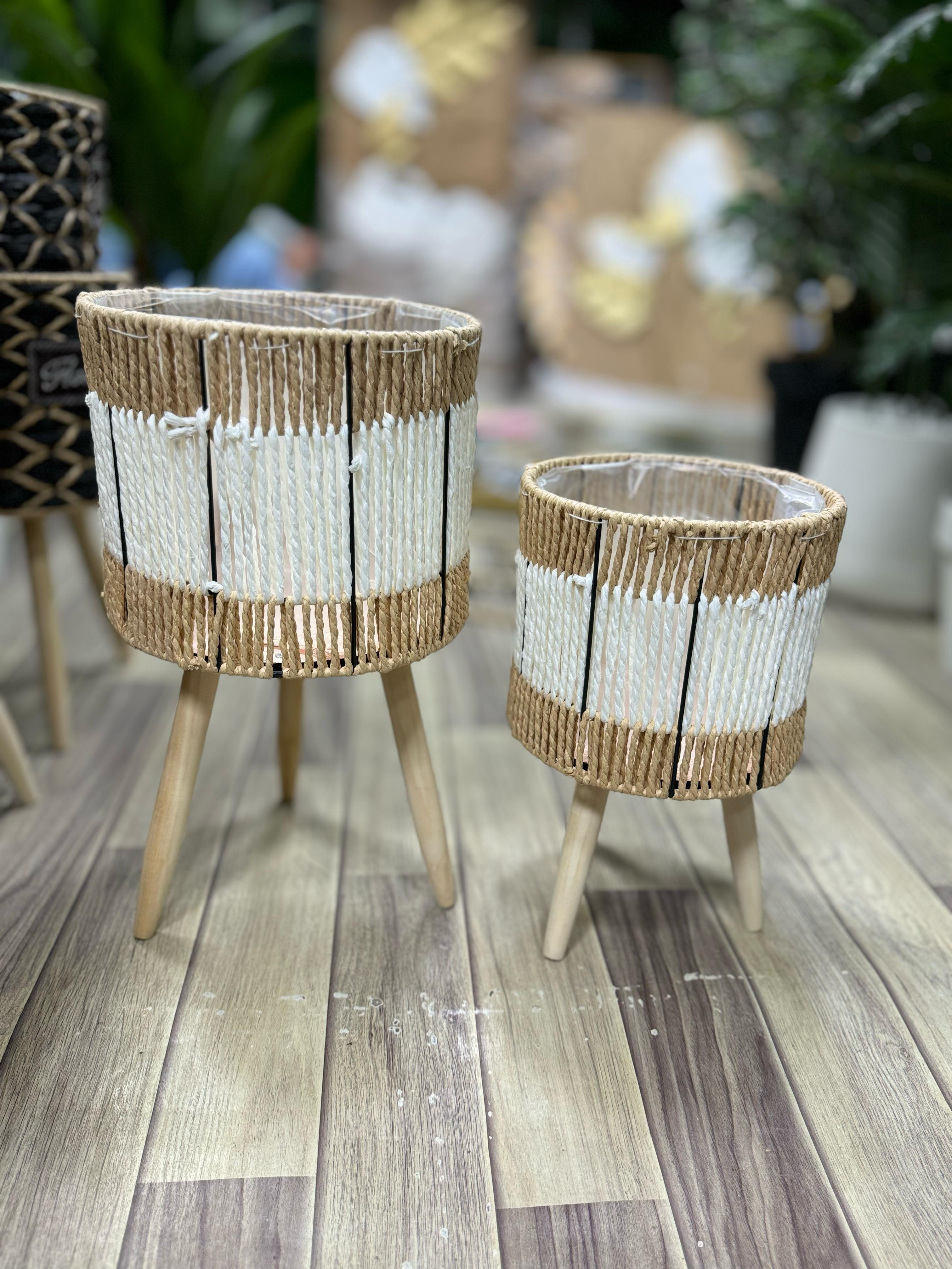 Cane Tripod Planter