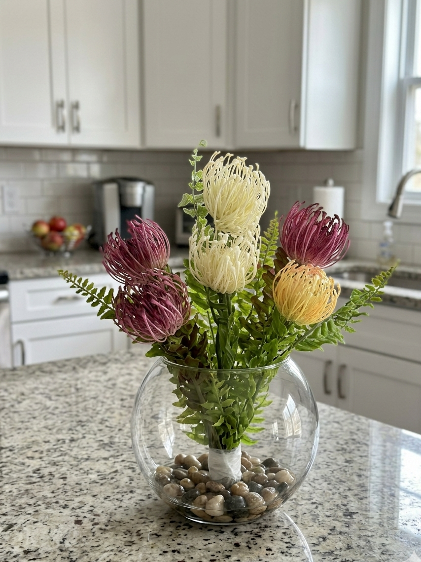Artificial Pincushion Proteas