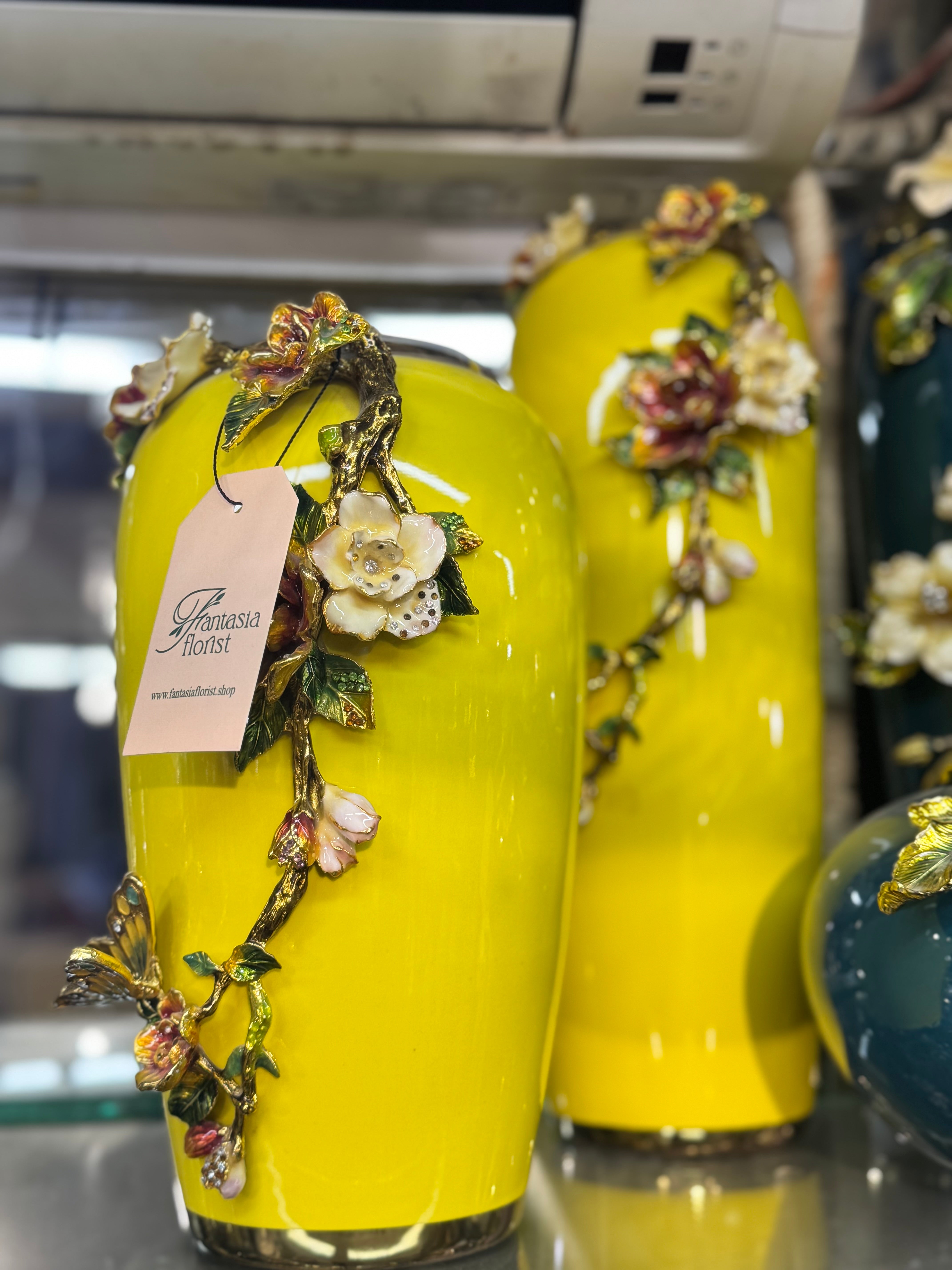 Turkish Floral Majesty Vase Collection