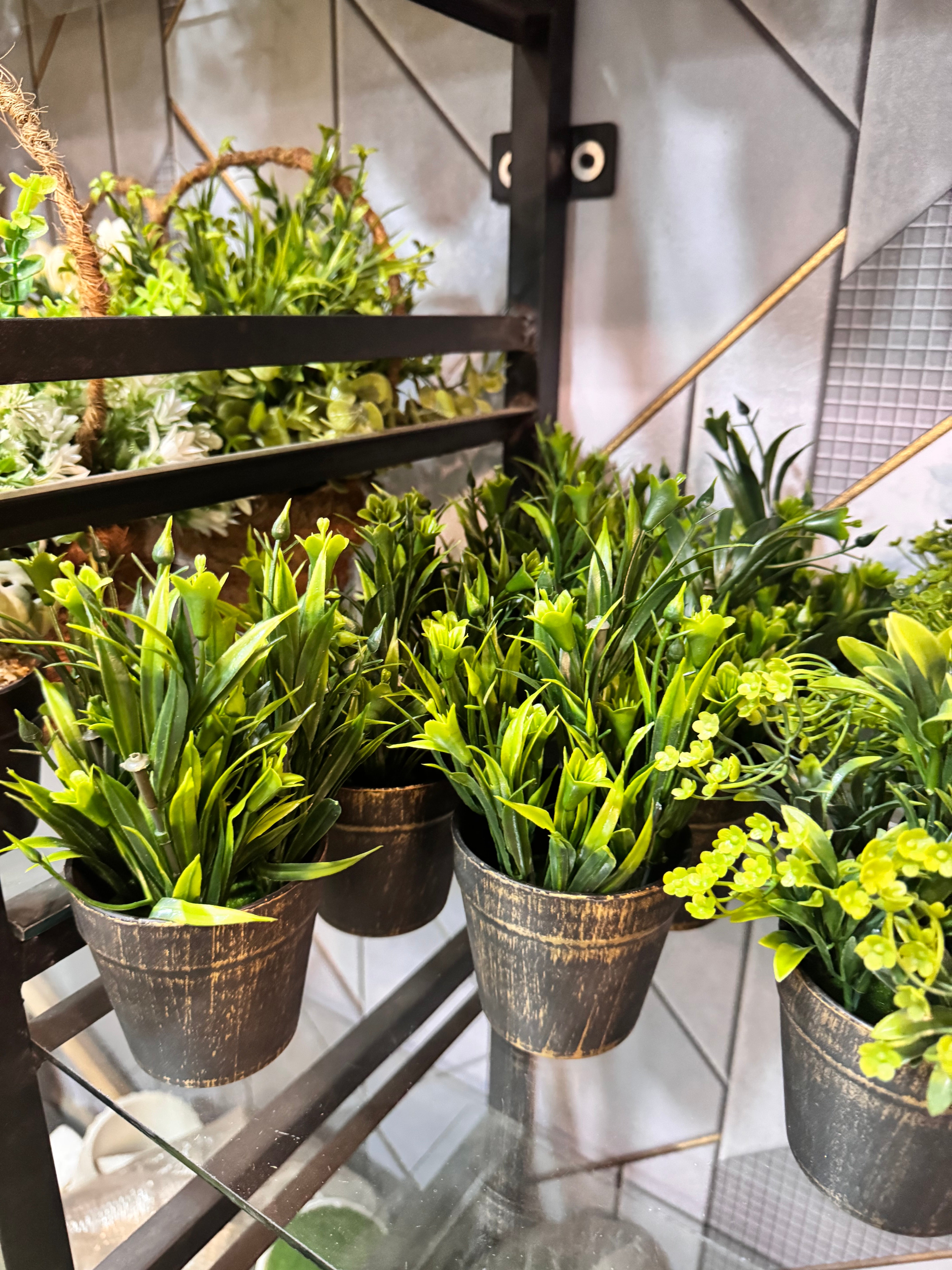 Floral pots antique pots