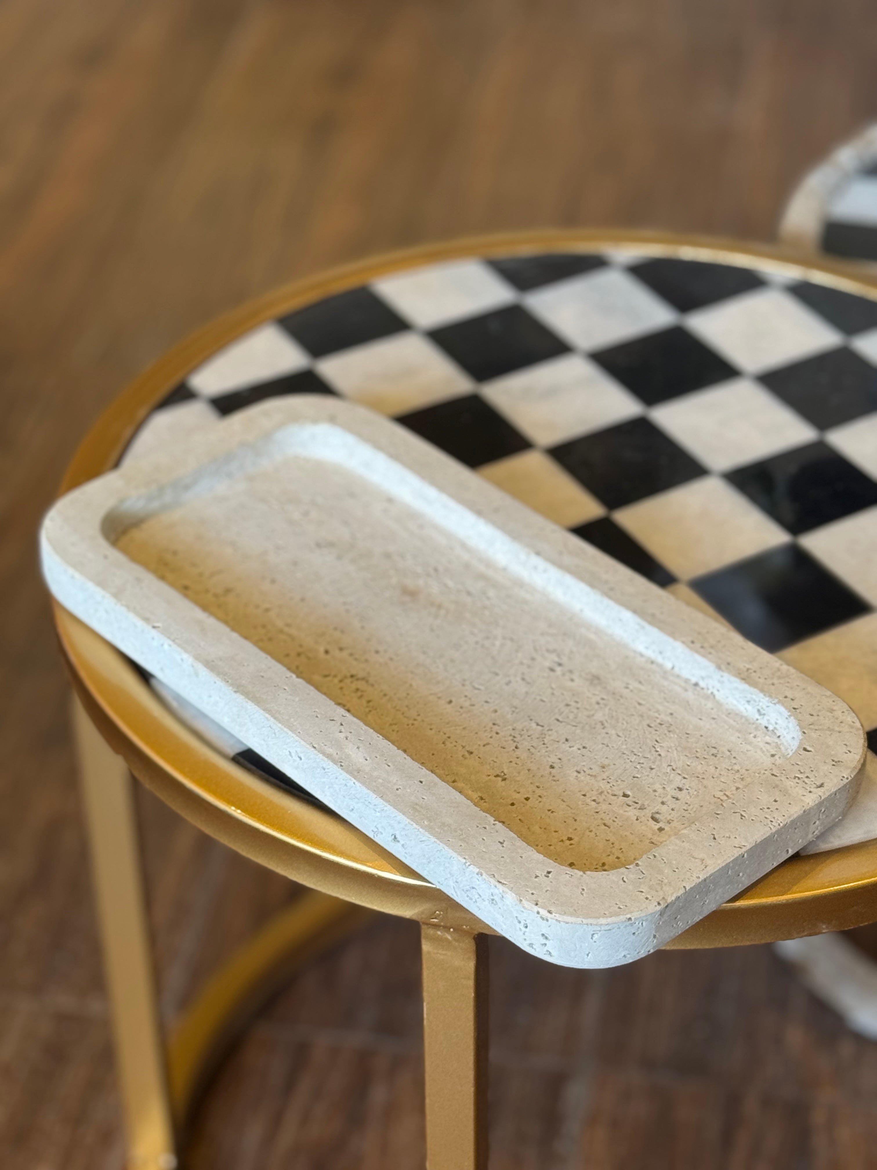Premium Travertine platters collection