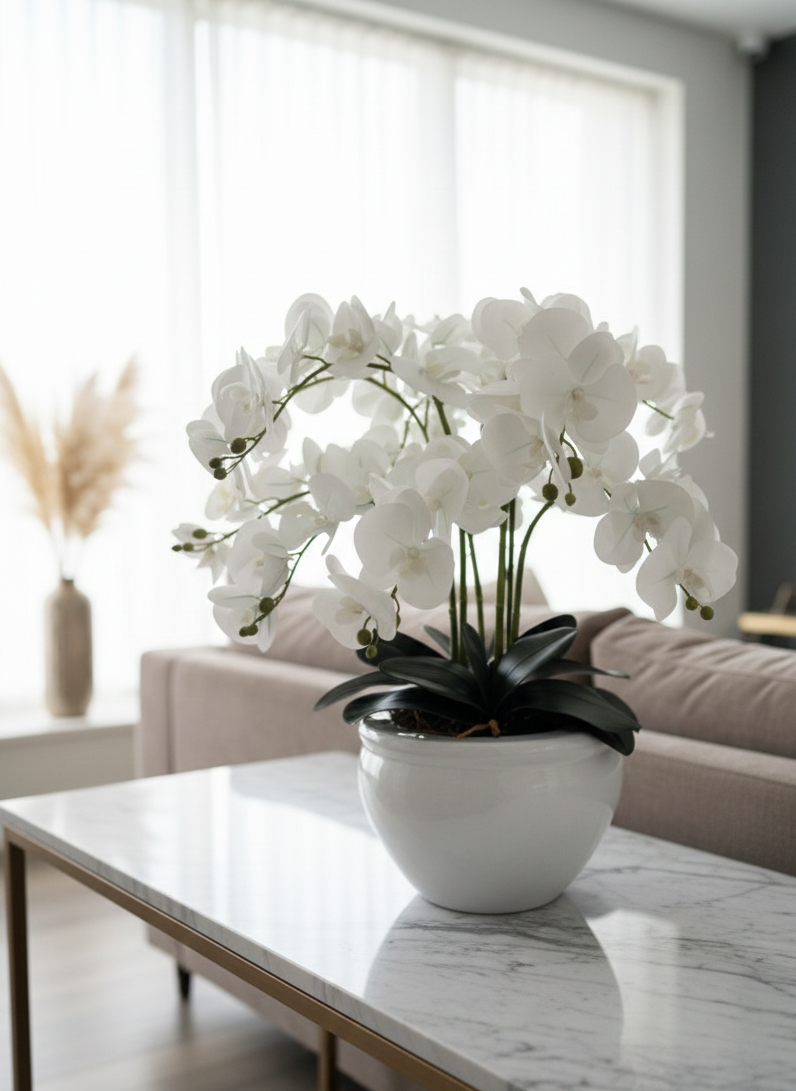 Premium Phalaenopsis ceramic bowl