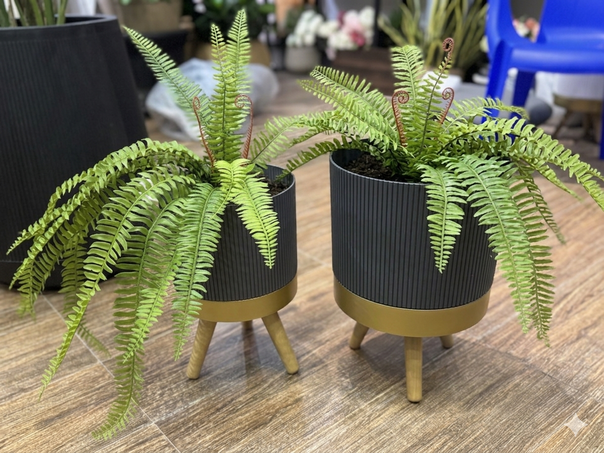 Mid-Century Modern Planter set
