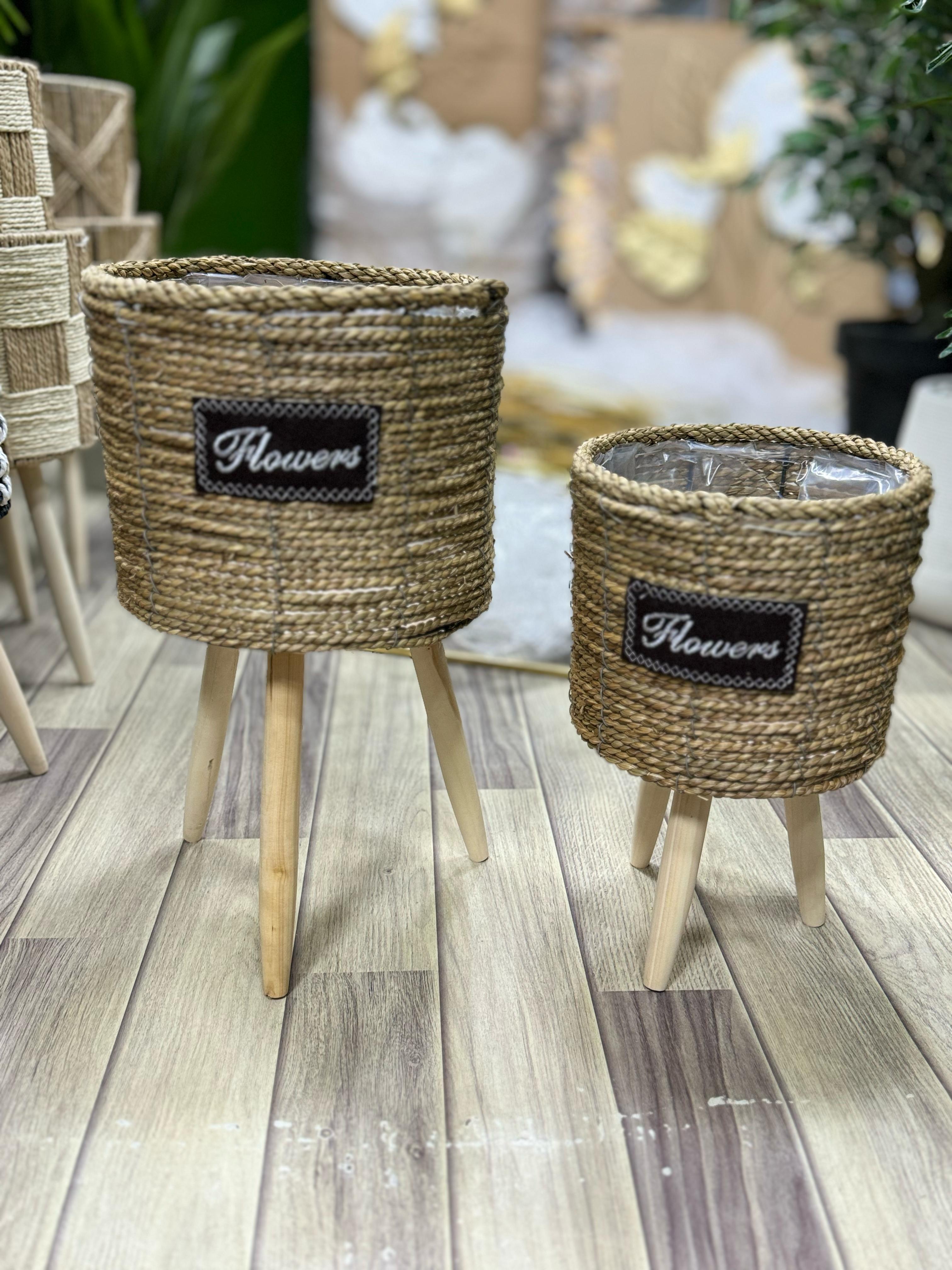 Cane Tripod Planter