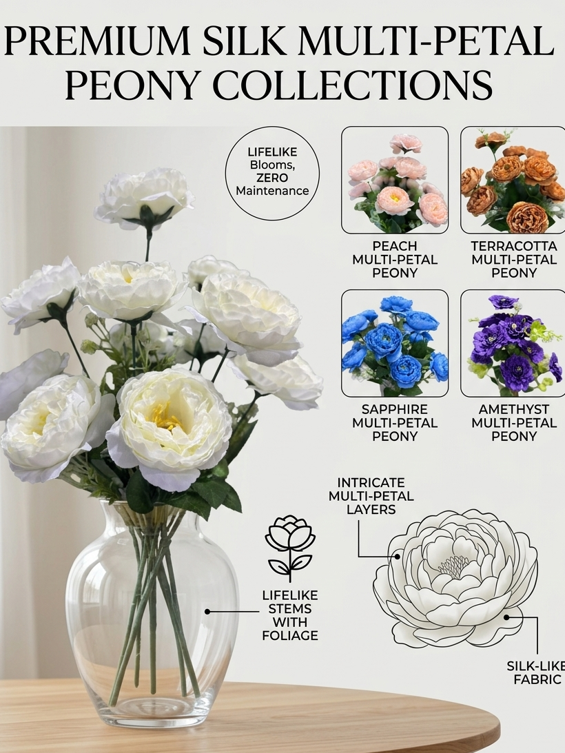 Premium Peonies Bunches