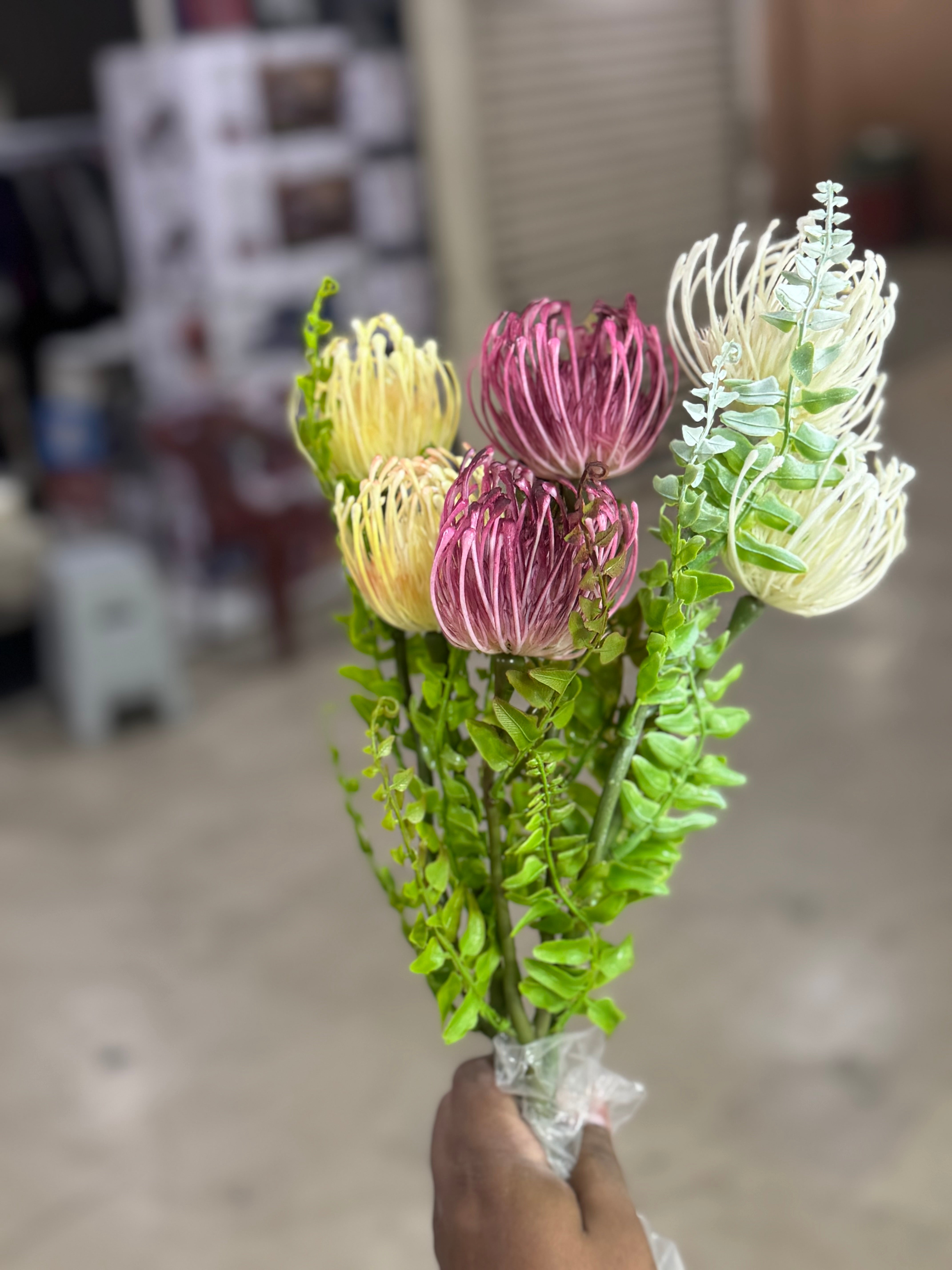 Artificial Pincushion Proteas