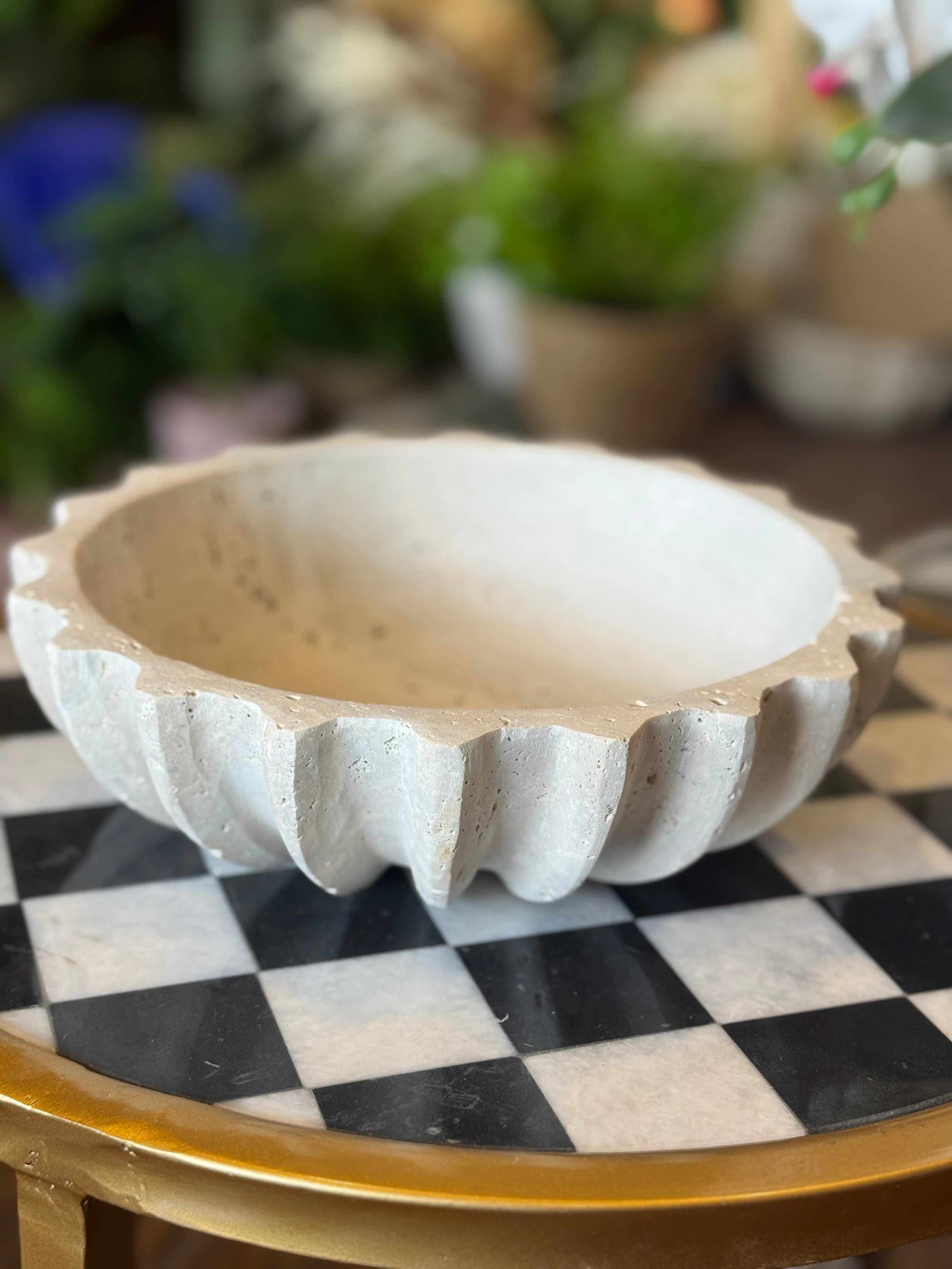 Premium Travertine platters collection
