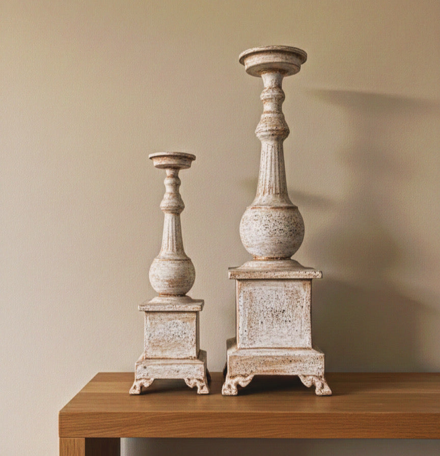 Stonefinish Candle stand set