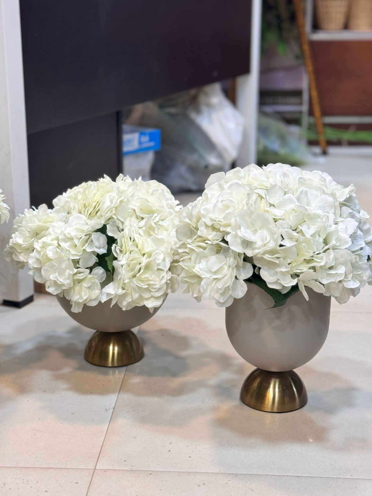 Premium brass decor with floral