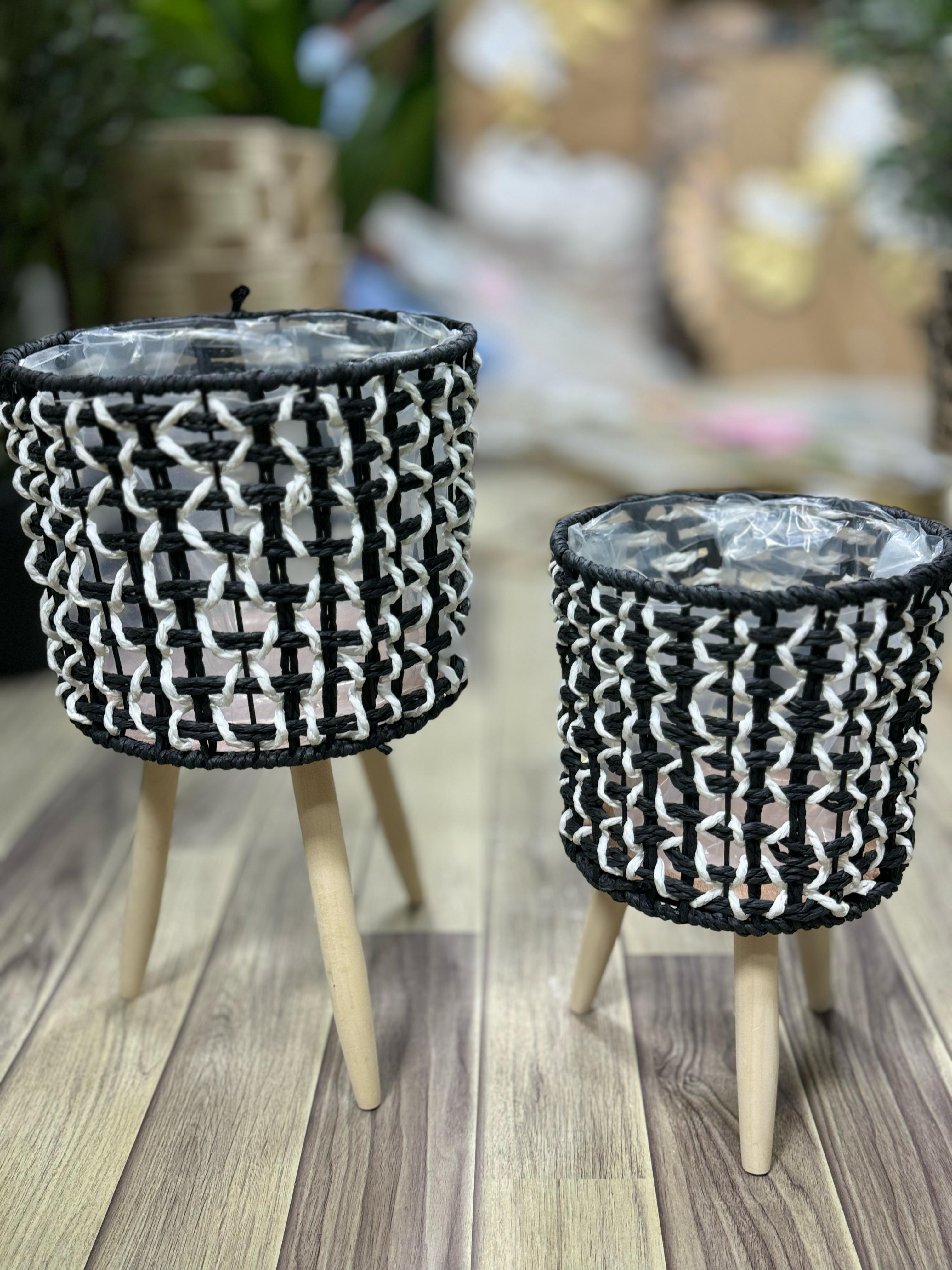 Cane Tripod Planter