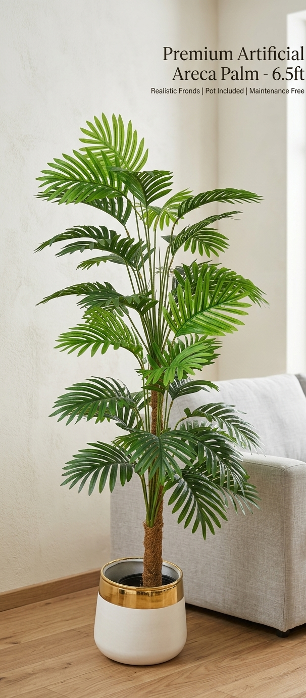 36 leave palm with PVC Pot