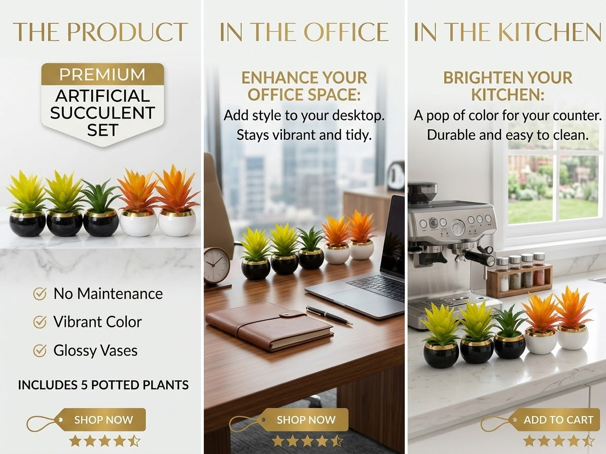 Premium Artificial Succulent Plant