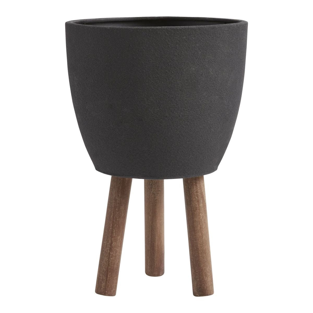 Stonefinish tripod planter