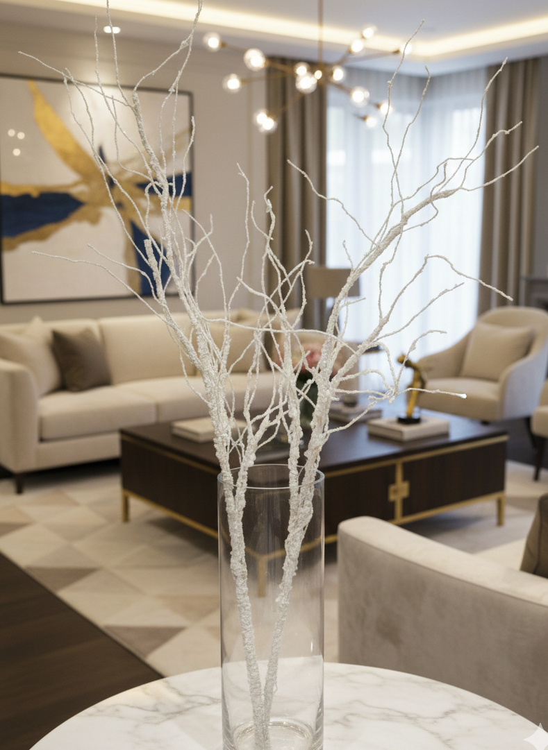 Soft Dried White Branches