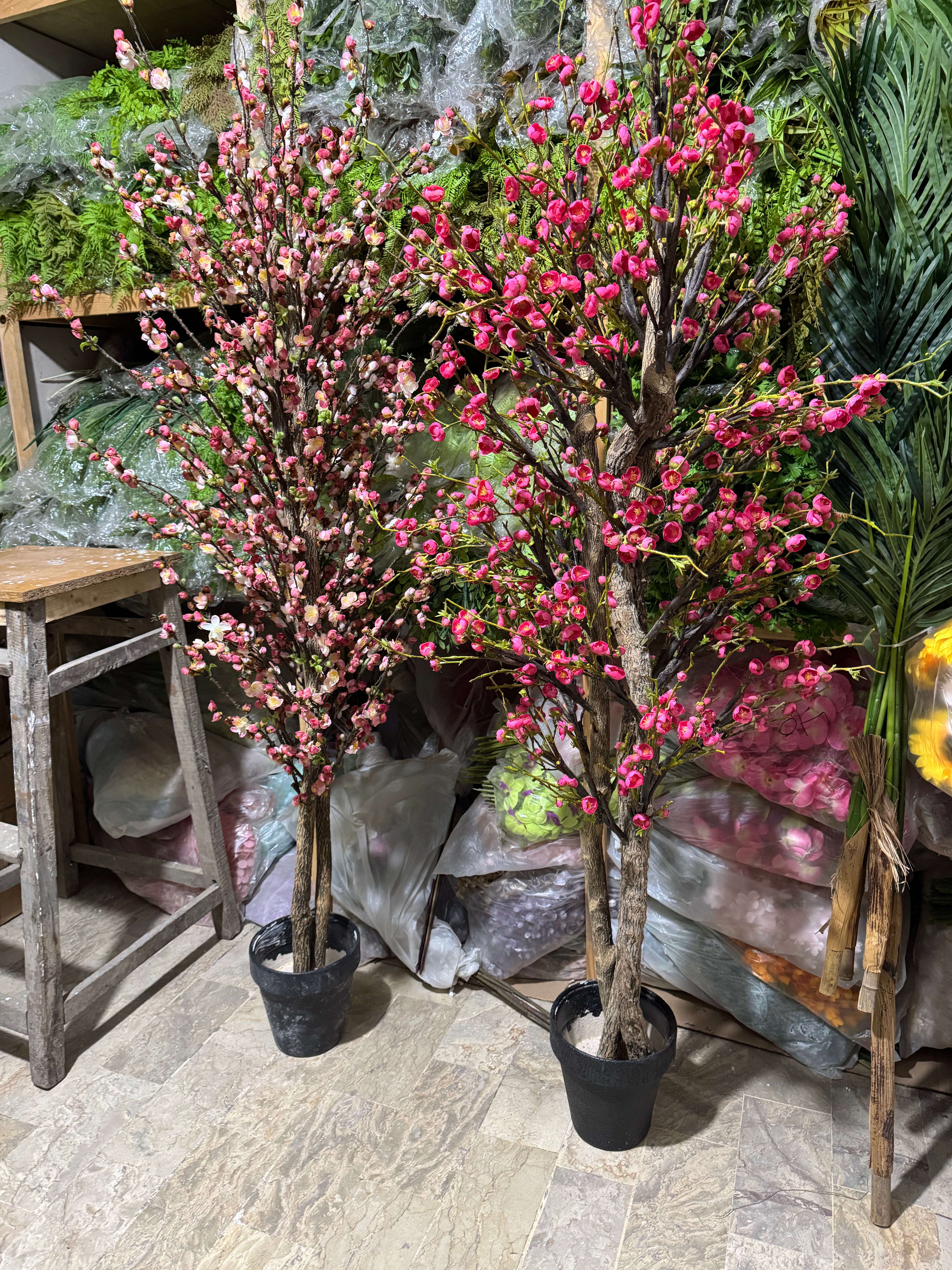 Artisanal Cherry & Plum Blossom Artificial Trees