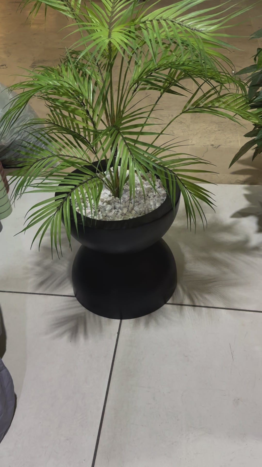 Small semi inverted Planter & Plants