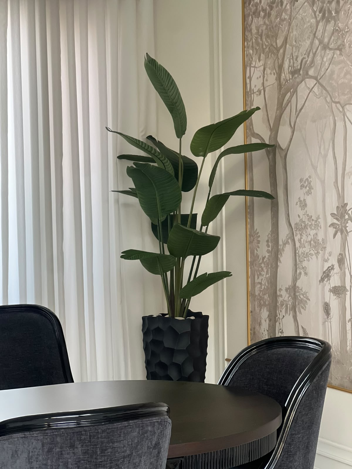 Exclusive Banana leaf WITH CURVY PLANTER