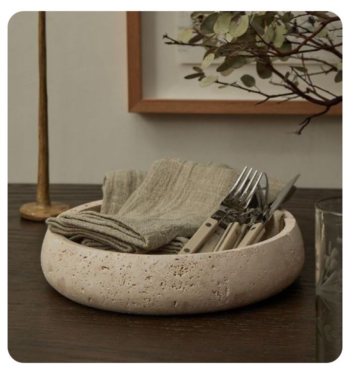 Roman Travertine Tray
