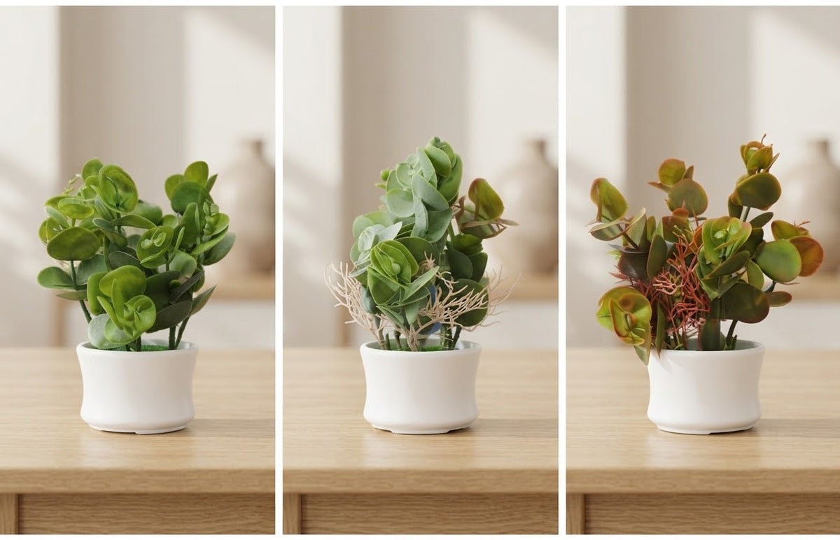Life-like premium Artificial Eucalyptus pot