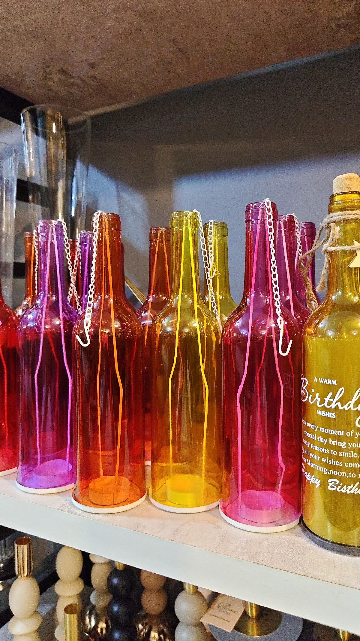 GLASS HANGING BOTTLE