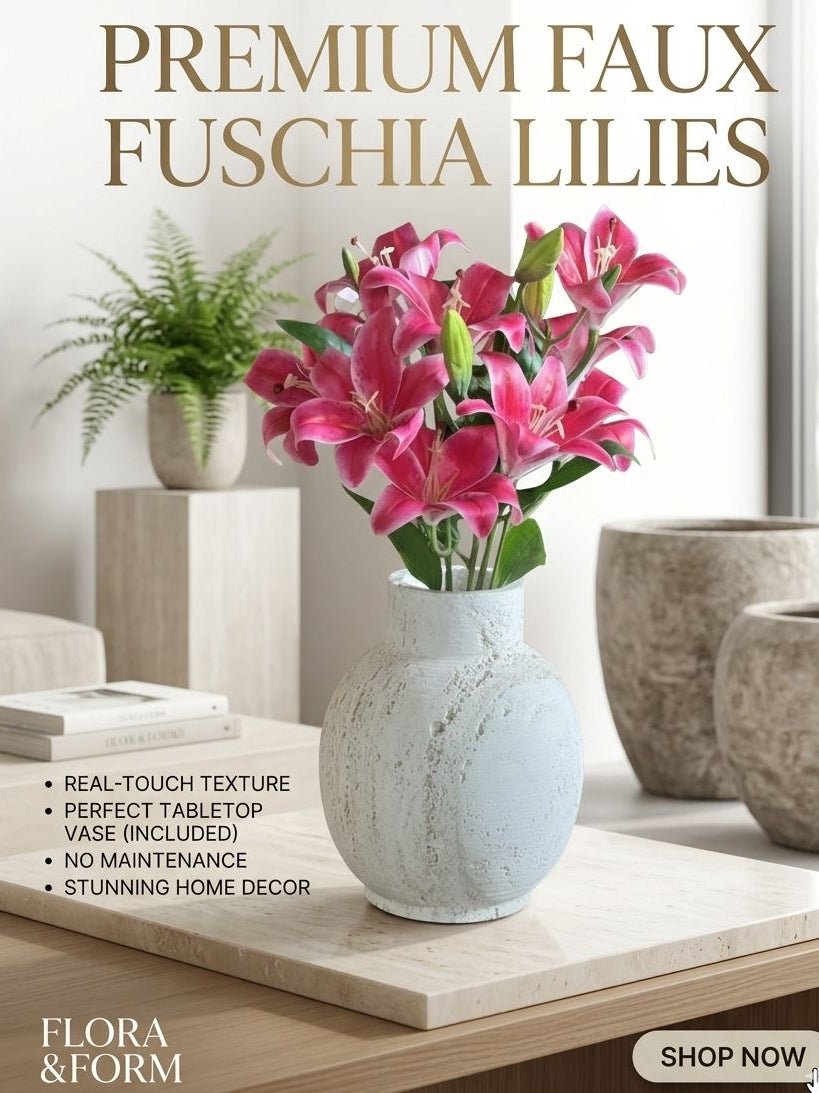 Premium Real-Touch Faux Tiger Lily Bunch