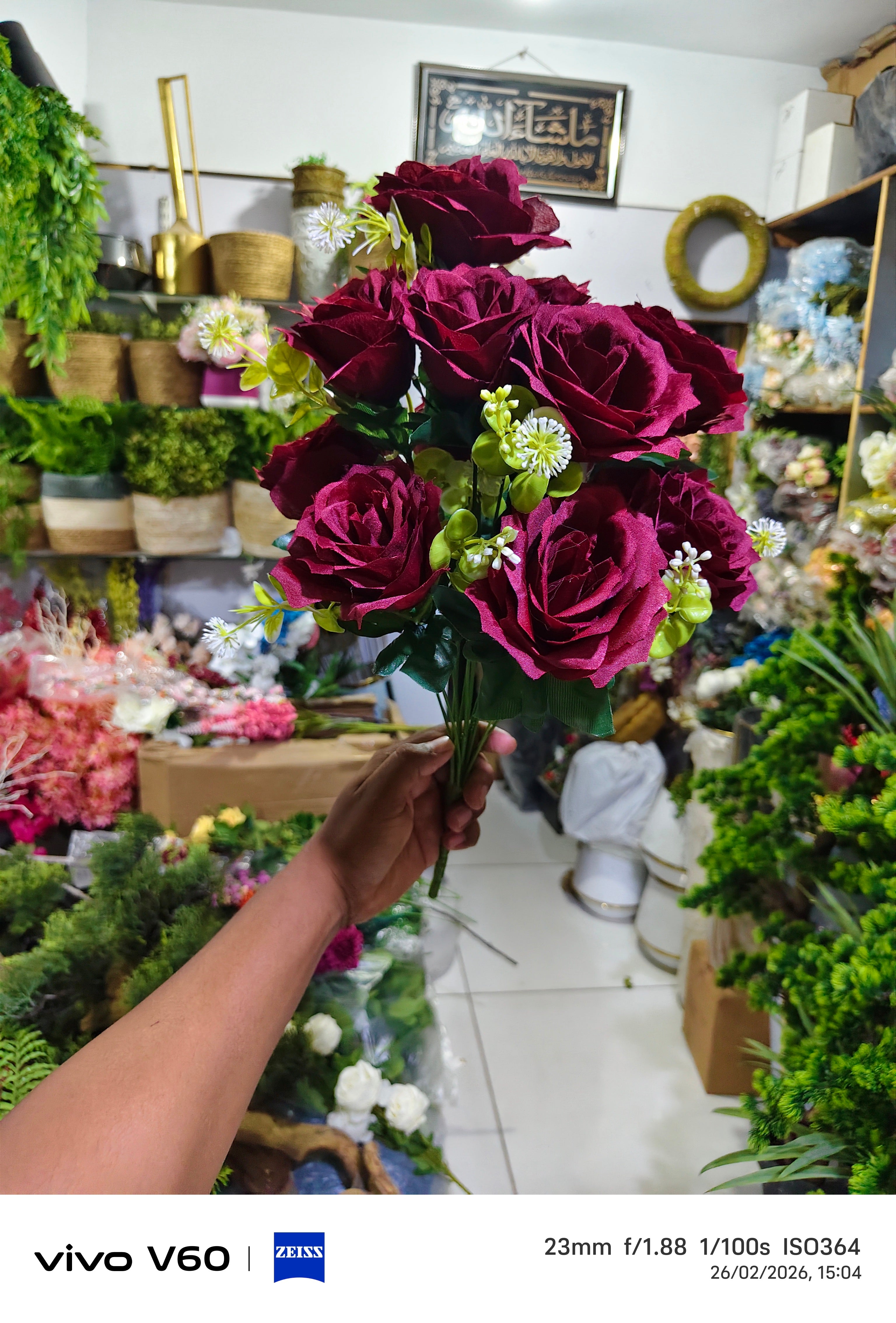 Maroon Rose bunch