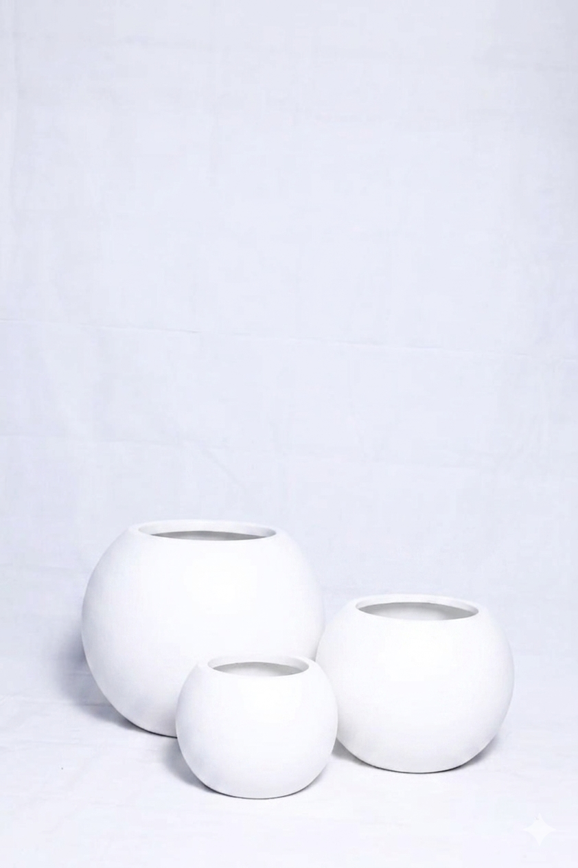 Sphere fiber planters