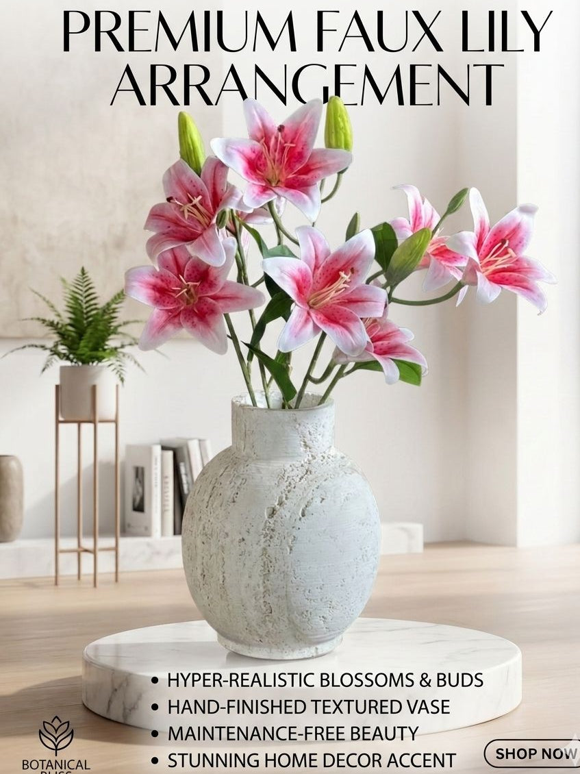 Premium Real-Touch Faux Tiger Lily Bunch
