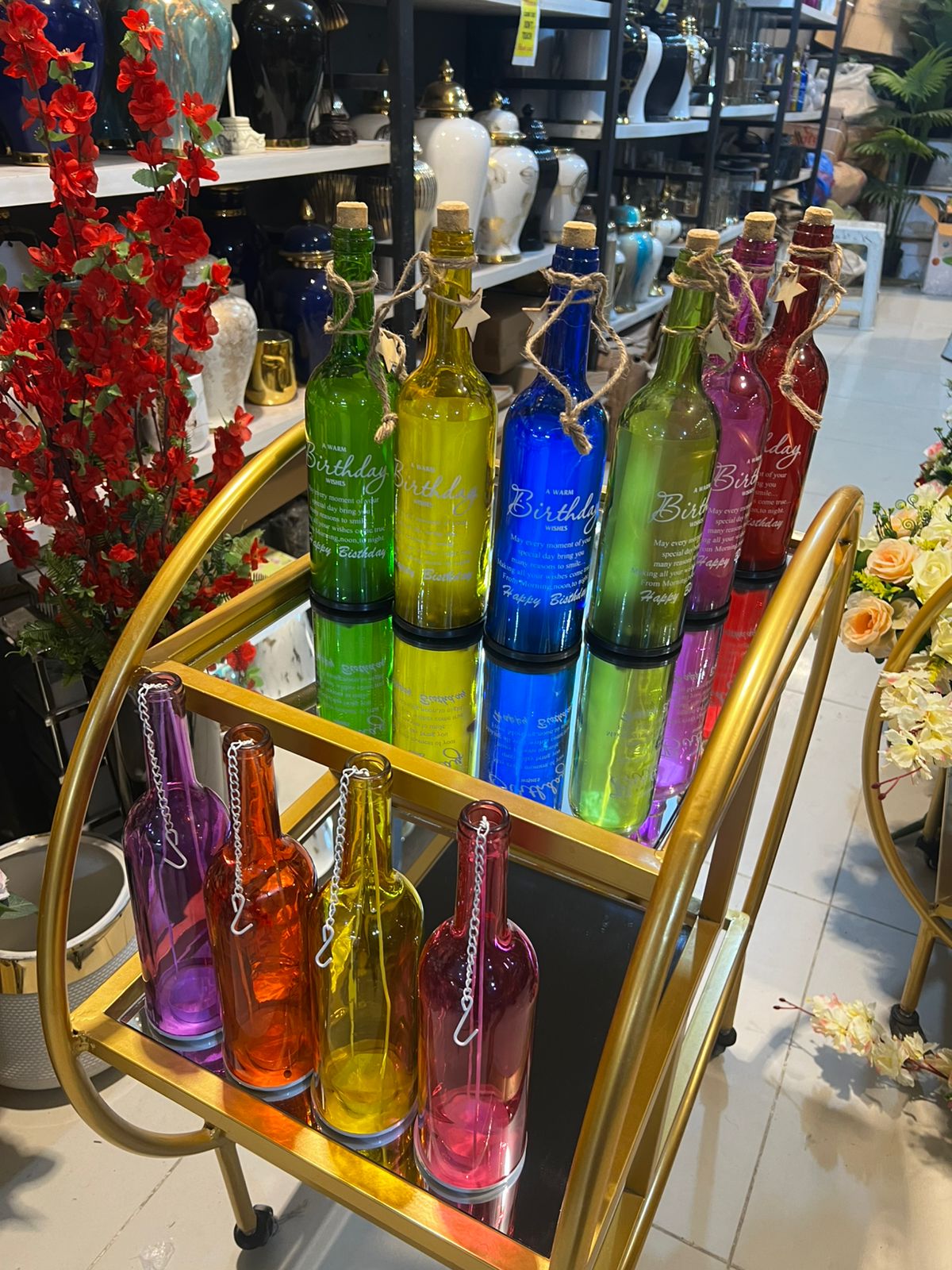 Decor led Glass  bottles