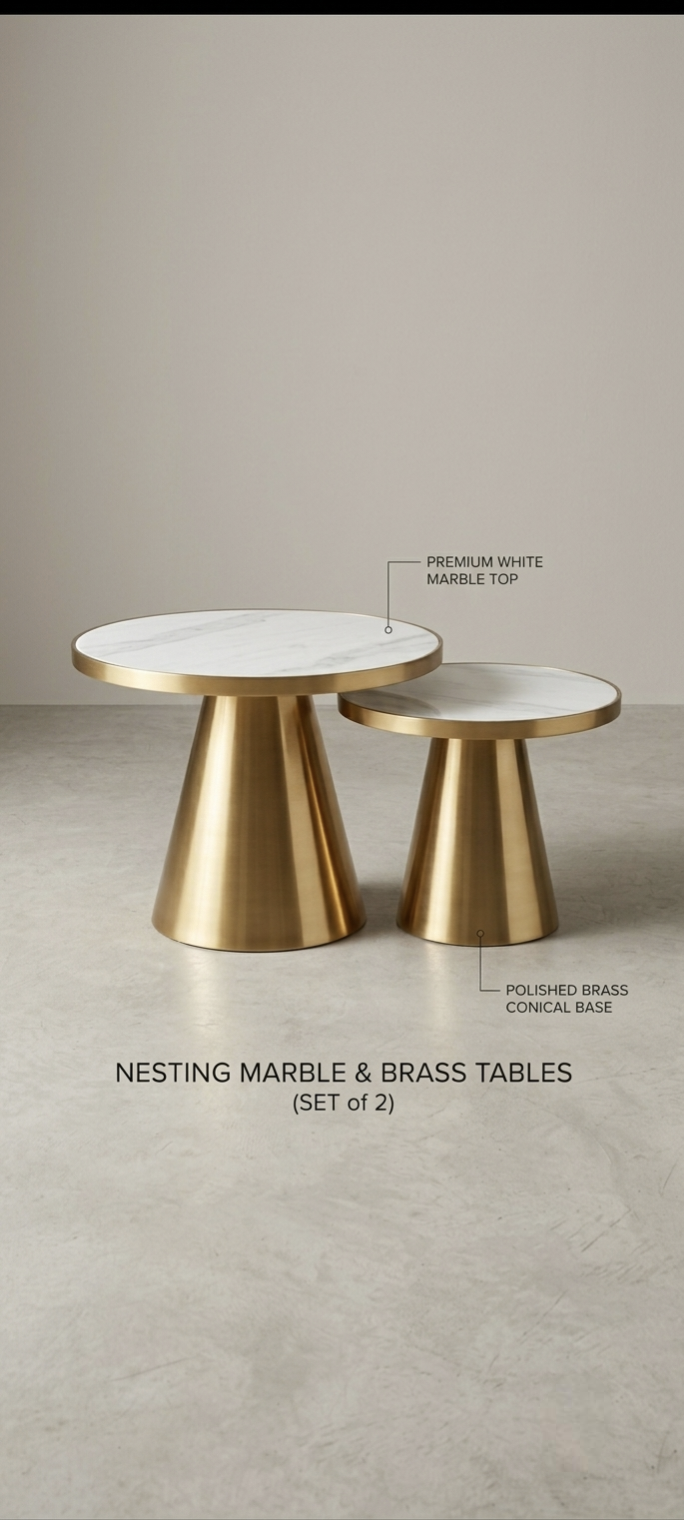 Nesting Marble Coffee Tables