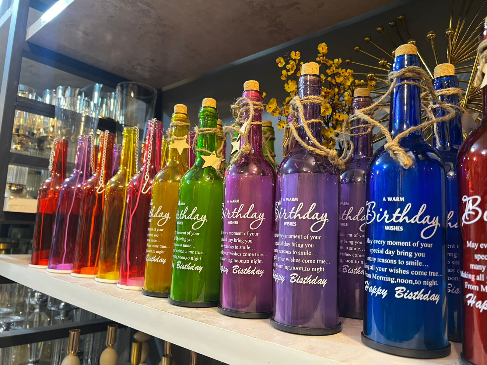 Decor led Glass  bottles