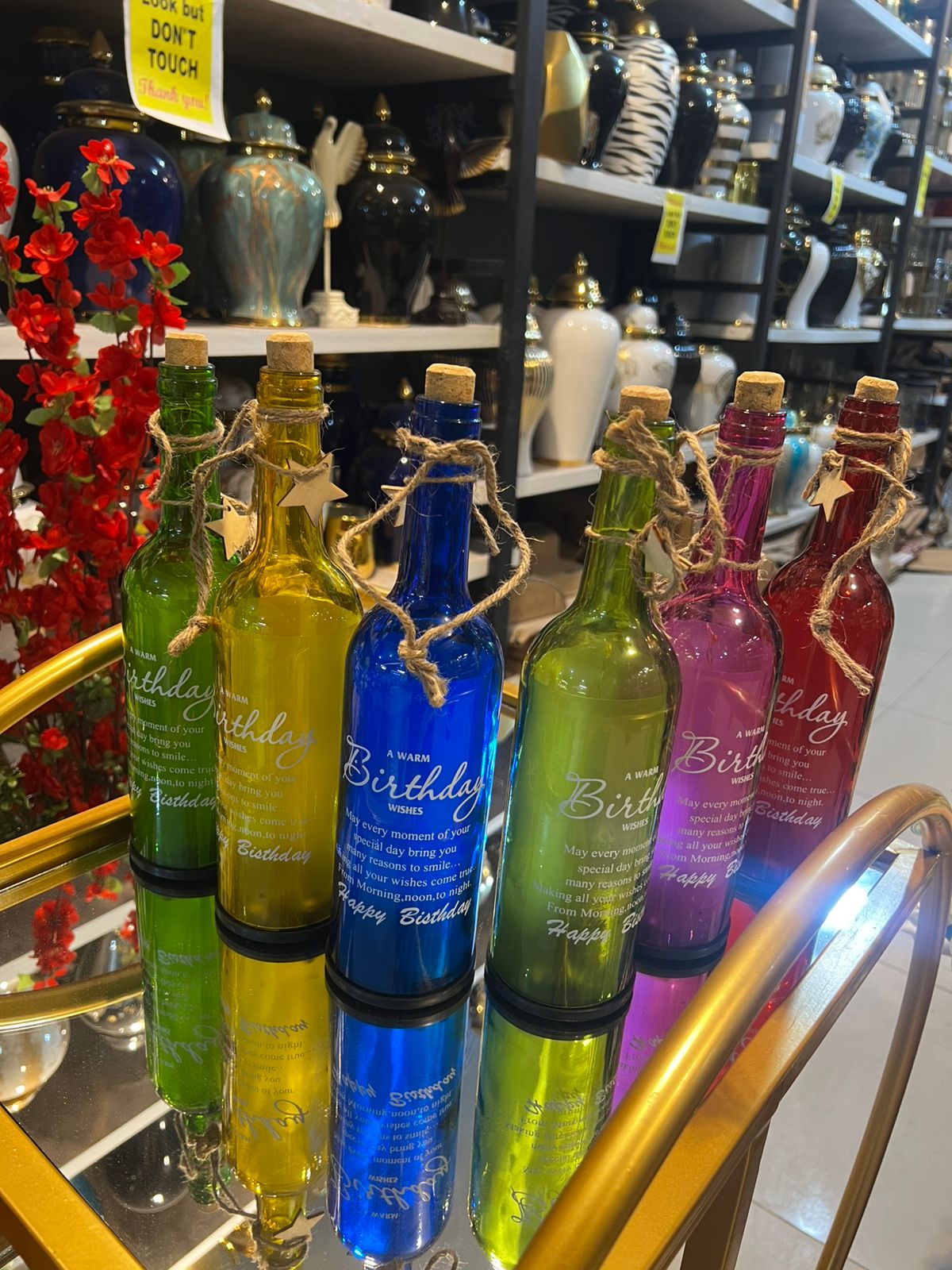 Decor led Glass  bottles