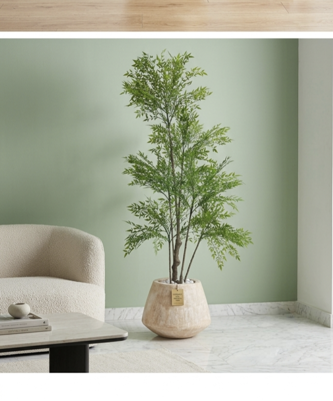 Premium Fiber-Stone with Plants